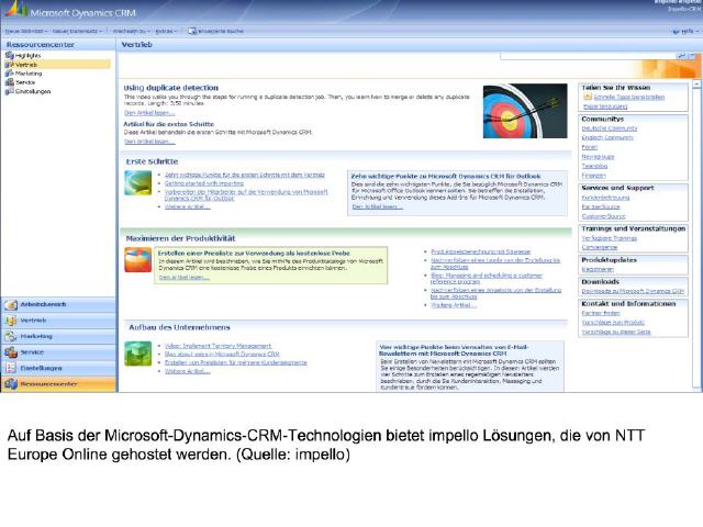 CRM  im Bereich Microsoft CRM 4.0
